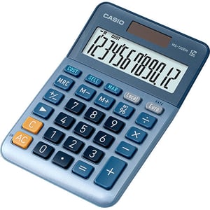 Casio MS-120EM kalkulator Desktop Wyświetlacz kalkulatora Niebieski