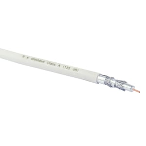 Schwaiger KOX13525 052 kabel koncentryczny 25 m Biały