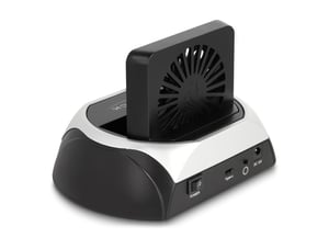 DeLOCK 10 Gbps USB Docking Station for 2.5″/3.5″ SATA HDD/SSD or M.2 NVMe PCIe or SATA SSD with fan