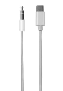 Vivanco ACVVUSBC10W ljudkabel 1 m 3,5 mm USB Type-C Vit