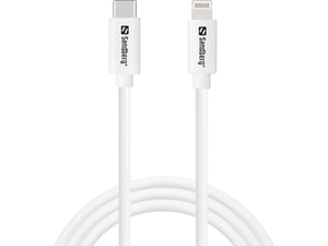 Sandberg 136-58 Lightning-Kabel 1 m Weiß