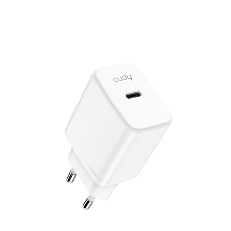 Cudy 25W USB-C GaN Charger, CH25 1.0 Uniwersalne Biały Prąd przemienny Szybkie ładowanie Wewnętrzna