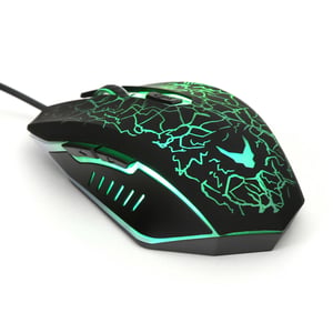 Varr VGMB02 Gamingmus, tvåhandsmodell, USB typ A, optisk, 2400 DPI