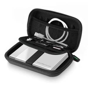 Ugreen 40707 skivfodral, stängbart fodral, etylenvinylacetat (EVA), svart