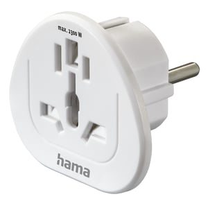 Hama 00223455 Universal Power Plug Adapter, White