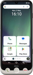 Doro Aurora A30 15,5 cm (6,1") Dual-SIM Android 14 4G USB Typ C 6 GB 128 GB 5000 mAh Schwarz, Weiß