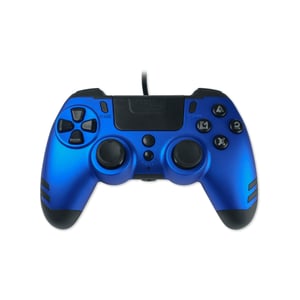 Lexip METALTECH Blaues USB-Gamepad (analog/digital) für PC und PlayStation 4