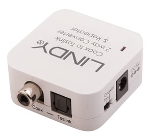 Lindy 70411 Toslink to RCA Cable Adapter, White