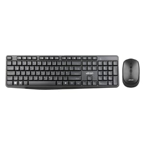 Ultron UMC300 Tastatur Mitgelieferte Maus Universell RF Wireless Deutsch Schwarz