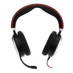 Jabra Evolve 80 Headset, Wired, Headband, Office/Call Center, USB Type-C, Bluetooth, Black