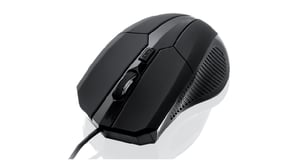 iBox i005 mus, tvåhandsmodell, USB typ A, laser 1600 DPI