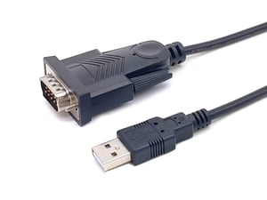 Equip 133391 Parallel Cable, Black, 1.5 m, USB Type-A to DB-9