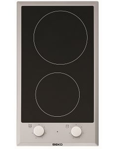 Beko HDCC 32200 X Cooktop, Black, Built-in, Ceramic, 2 zones