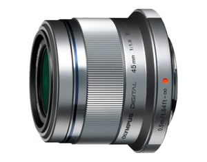 Olympus M.ZUIKO DIGITAL 45 mm 1:1,8 SLR-Standardobjektiv Silber