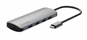 Swissten 44040101 huby i koncentratory USB Type-C 5000 Mbit/s Aluminium