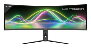 LC-Power LC-M49QCK monitor komputerowy 124,5 cm (49") 5120 x 1440 px Dual QHD LCD Czarny