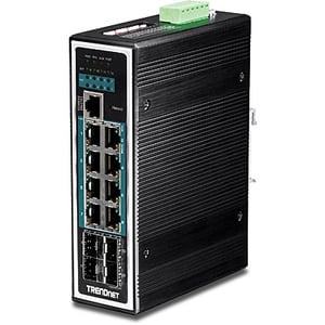 Trendnet TI-PG1284i Managed L2+ Gigabit-Ethernet (10/100/1000) mit PoE-Unterstützung, schwarz