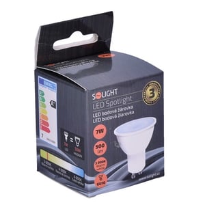 Solight WZ318A energy-saving lamp Ciepłe białe 3000 K 7 W GU10