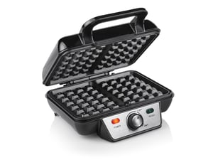 Tristar WF-2195 2-Slice Waffle Maker, 1000 W, Black, Stainless Steel