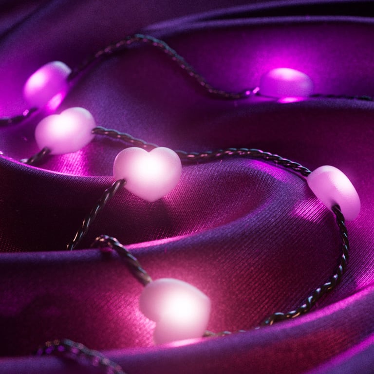Twinkly Strings USB-C Hearts Inteligentne oświetlenie sznurkowe Wi-Fi/Bluetooth