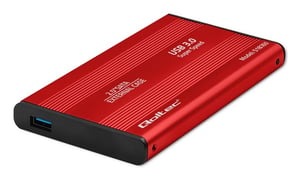 Qoltec 51860 hölje för hårddiskar HDD/SSD-hölje Rött 2,5"
