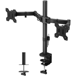 Techly ICA-LCD 382-D Monitorhalterung / Ständer für 68,6 cm (27") Schreibtisch Schwarz