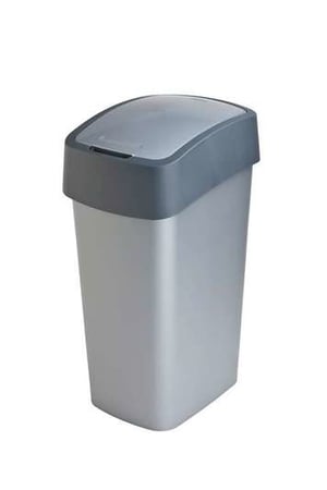 Curver Flip Bin 50 l Prostokątny Grafitowy, Srebrny