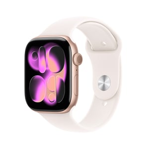 Apple Watch Series 11 OLED 46 mm Digital 416 x 496 px Touchscreen Rose Gold Wi-Fi GPS