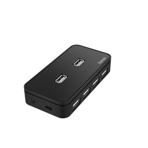 Hama 00200123 USB 2.0-Hubs und -Konzentratoren 480 Mbit/s Schwarz