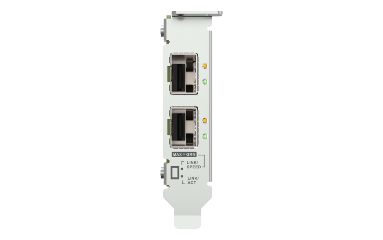 QNAP QXG-25G2SF-E810 karta sieciowa Wewnętrzny Włókno 25000 Mbit/s