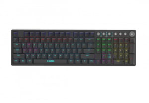 iBox AURORA K-6 tangentbord, universellt RF-trådlöst + Bluetooth, QWERTY, engelska, svart