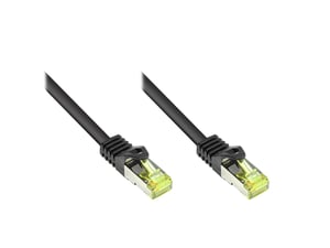 Alcasa 8070R-003S kabel sieciowy Czarny 0,25 m Cat7 S/FTP (S-STP)
