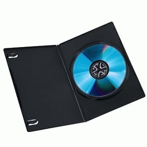 Hama DVD Slim Box 10, svart, 1 skiva, svart
