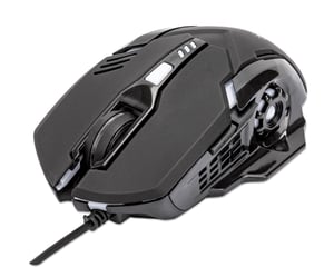 Manhattan 179256 myszka Gaming Po prawej stronie USB Typu-A Optyczny 3200 DPI