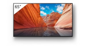 Sony FWD-65X80J signage display Płaski panel Digital Signage 165,1 cm (65") LED Wi-Fi 440 cd/m² 4K Ultra HD Czarny Android 10