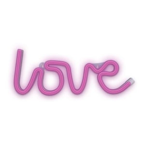 Forever Light Neon LED Light LOVE pink Bat + USB FLNEO5 Lekka ozdoba