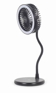 Gembird TA-WPC10-LEDFAN-01 wiatrak domowy Czarny