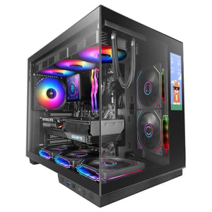 Mars Gaming MCMIRAGE – Sicherungen & Halterungen für Midi-Tower-Computer, schwarz