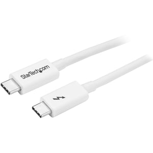 StarTech TBLT3MM1MW Thunderbolt-kabel 1 m 20 Gbit/s Vit