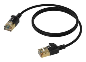 PROCAB CSD570B/1 Network Cable, Black, 1 m, Cat7 U/FTP (STP)