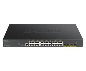 D-Link DGS-1250-28XMP przełącznik sieciowy Zarządzany L3 Gigabit Ethernet (10/100/1000) Obsługa PoE Czarny