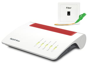 Box 5590 Trådlös Gigabit Ethernet-fiberrouter, dual-band (2,4 GHz/5 GHz), vit
