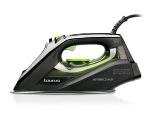 Taurus Geyser ECO 3000 Żelazko parowe Nieprzywierająca stopa 3000 W Czarny, Zielony, Szary