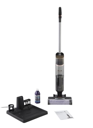 Shark WD210EU Stabstaubsauger/Elektrobürste Elektrobürste Akku Trocken- und Nassreinigung Schaumstoff Beutellos 170 W Dunkelgrau, Grau 0,8 Ah