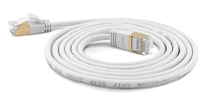 Wantec 7117 kabel sieciowy Biały 1 m Cat7 S/FTP (S-STP)