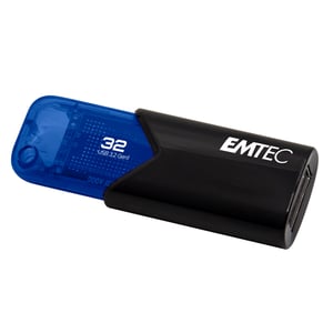 Emtec B110 Click Easy 3.2 USB-minne 32 GB USB Typ A 3.2 Gen 2 (3.1 Gen 2) Svart, Blå