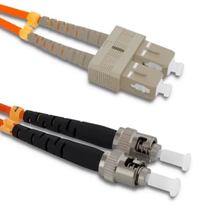 Qoltec 54066 InfiniBand/Fiber Optic Cable, 5 m, SC ST SC/UPC, Orange