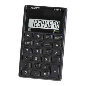 Genie 105 ECO kalkulator Kieszeń Podstawowy kalkulator Czarny