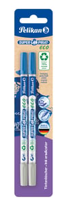 Pelikan 822251 Eraser, Plastic, Multicolor, 2 pcs.