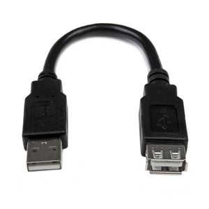 StarTech USBEXTAA6IN USB 2.0 Cable, 0.152 m, USB A, Black